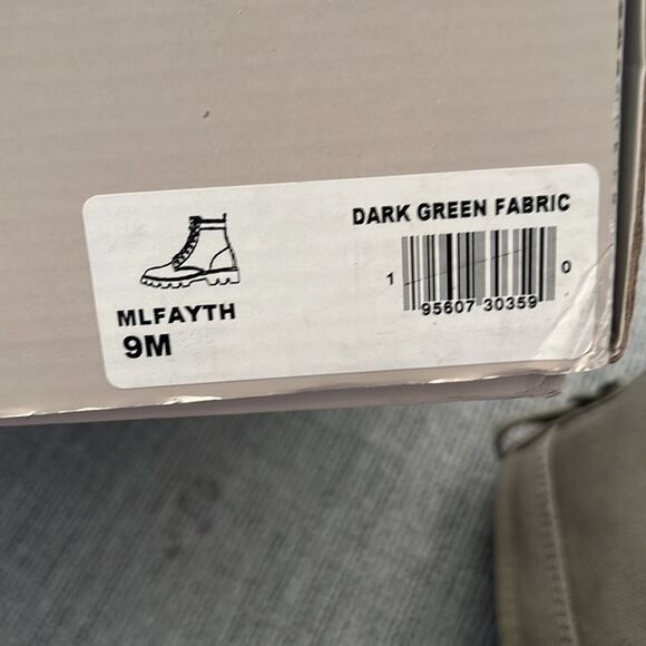 Marc Fisher Boots Womens Size 9 Fayth Green Fabric - Picture 7 of 7